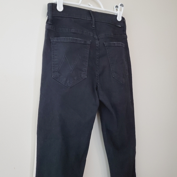 MOTHER Denim The Insider Crop Step Fray Guilty Racer - Picture 12 of 16